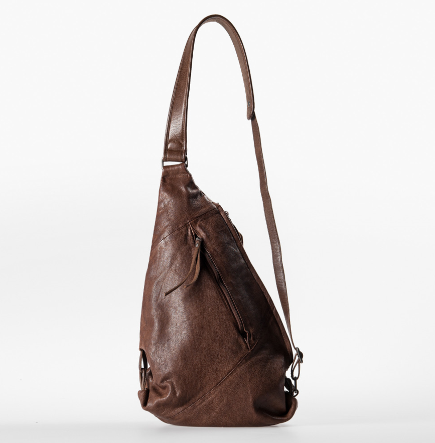 AUNTS & UNCLES Layla rubber brun slingbag
